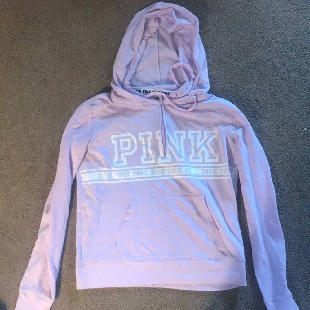 Pink Zip Up Sweatshirt